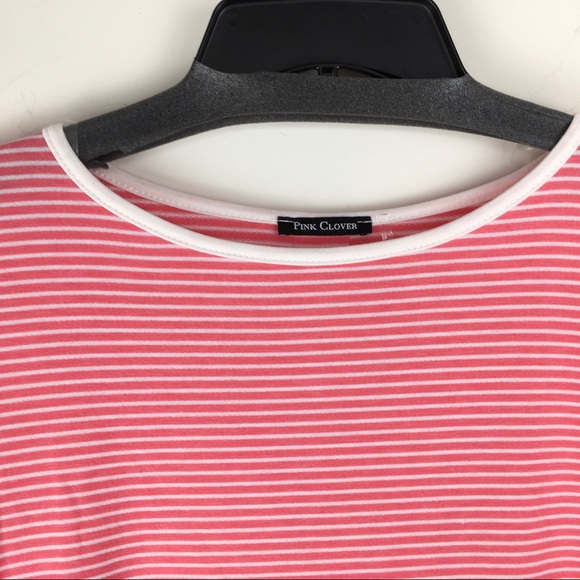 Pink Clover Stitch Fix Striped Top Buttons Down Back S - Picture 4 of 8